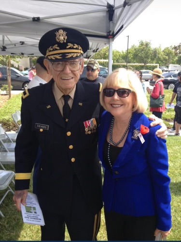 Janice Parvin and Veteran